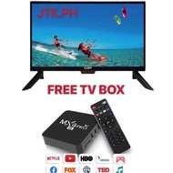 ❋COBY 22 LED TV With Free Smart TV BOX For YouTubeNetflix ChromeEtc✲