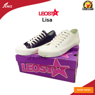 รองเท้าผ้าใบบิสกิต LEOST รุ่น Lisa มีไซส์ 37-45 สีครีม สีดำ