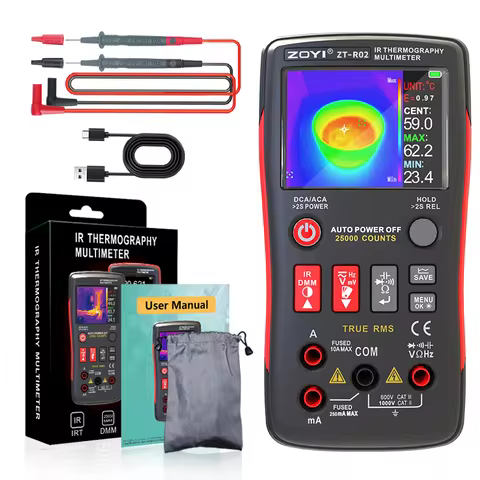 ZOYI ZT-R02 Thermal Multimeter 25000 Counts Digital Multi Meter with themal imaging