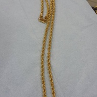 24k gold plated mining necklace