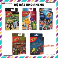 Uno deck anime pokemon, dragon ball, minecraft, naruto(856)