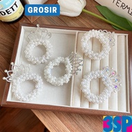3SP | AC91 Hair Ties Girls' Crown Pearl Gem Hair Ties, Cute, Beautiful, Korean Style Children's Hair