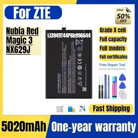 Li3949T44P6h996644 for ZTE Nubia Red Magic 3/NX629J Mobile Phone Battery High Quality Replacement Ba