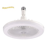 Ceiling Fans with Remote Control and Light Lamp Fan E27 Converter Base Smart Silent Ceiling Fans for Bedroom Living Room