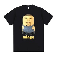 Ready Stock S-5XL Rapper Kanye West Minye Fashion Pure Cotton Fun Creative Pattern Short Sleeve T-Sh