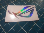 Sticker Cutting ROG Setiker Gaming Komputer Hologram Republic Of Gamers Setiker PC