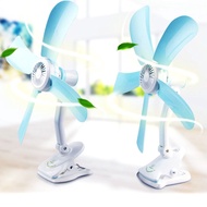 Mini Small Fan Portable Electrical Clip Super Strong Wind Cooling Fan (4 BLADES) Kipas Kepit Meja Un