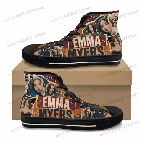 Emma Myers Low Top High Quality Sneakers Teenager Canvas Sneaker Mens Womens Casual Couple Shoes Cus