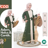 Gamis Remaja Polos Kekinian Model Terbaru Kekinian 2021 Warna Hiaju Ar