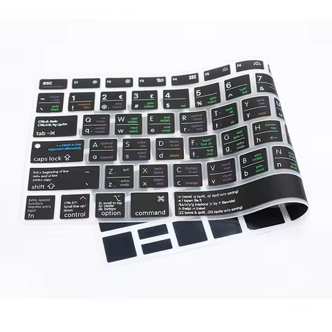 VIM/VI Hotkey Shortcuts Keyboard Cover for MacBook Air 13.6”M2 2022 A2681 MacBook Pro 14 A2442 M1 Ma