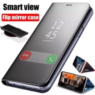 Samsung GALAXY J7 PRO J4 J6 J7 PLUS J8 Flip Cover Mirror Stand Case S-View Auto Lock Smart Luxury