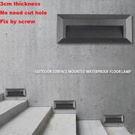 บันไดไฟส่องบันได Led กลางแจ้งกันน้ำ6W 10W ไฟทางเดินโคมไฟติดผนังฝังบนพื้นผิว220V สำหรับบ้านทางเดินในส