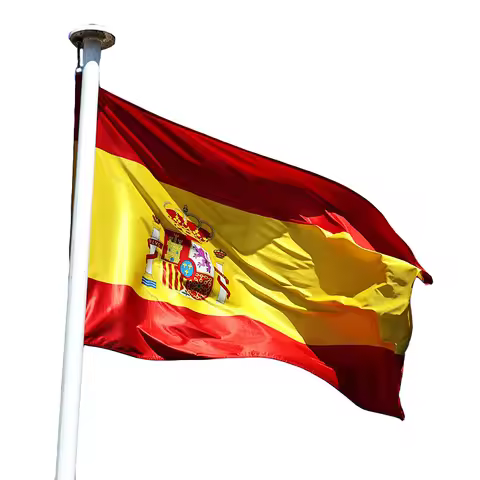 Free shipping 3x5 ft Polyester Spanish Flag 4x6 ft Spain National Flag 5x8 ft Printing Outdoor ES ES