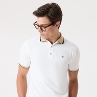 LTD เสื้อโปโลแขนสั้น ผู้ชาย สีออฟไวท์ | New Gen Polo Shirt | 03588