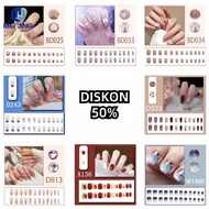 Kuku Palsu Meijing 50% Diskon Fake Nails Nail Art Wisuda Aesthetic