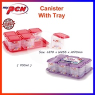 PCN ELIANWARE (1PKT= 6PCS) Raya Food Conatiner With Tray/ Good Quality Snacks Candy Container/ Bekas Kuih Raya "