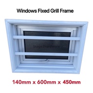 (WITHOUT PAINT) Window Fixed Grill Frame / Frame Tingkap / Casement Window Frame / Frame Grill Siap 