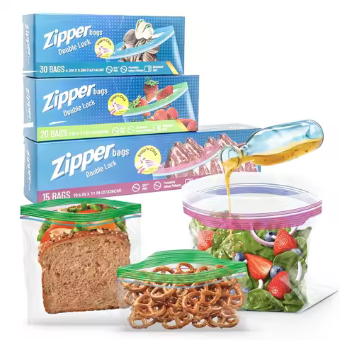 Ziploc Snack Bags Food Storage Bags for On the Go Freshness Travel storage Fruit and vegetable seale