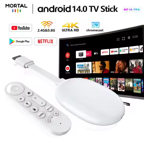 TV Stick Mortal Q2 Ultra Android Box TV Android 14.0 Allwinner H313 4K Video Decoding Wifi 6 Netflix