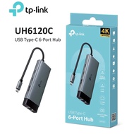 TP-Link UH6120C ตัวแปลง USB Type-C 6-Port Hub (6 in 1 Hub : Type C x 2 USB-A 3.0 x 2 HDMI RJ45 Gigab