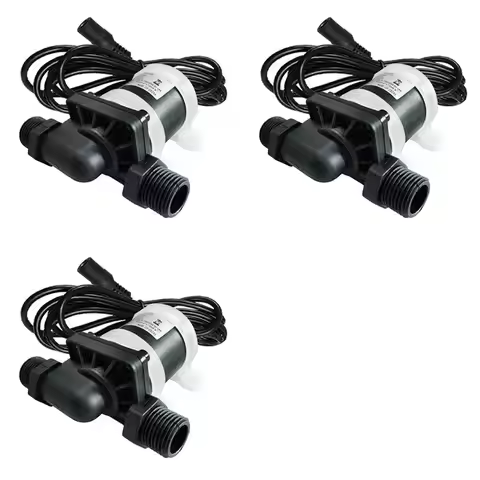 EYFL-3X DC6V-12V DC Brushless Water Pump 900L/H Silent 4 Points Threaded Solar Water Heater Shower F