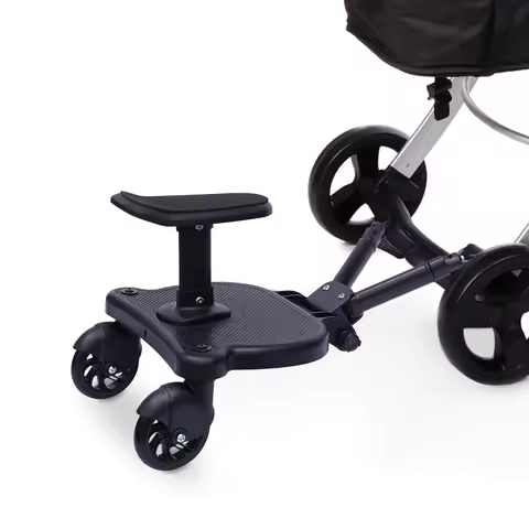 2 in 1 Universal Stroller Board Standing Buggy Board with Detachable Seat Pram Pedal Adapter Pushcha