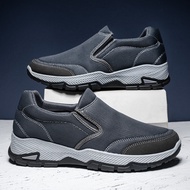 Help Old-Soled Anti-Slip Hiking Shoes Shoes Casual Thick Shoes Single-Pedal Low Shoes Men Cloth