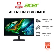 ACER EK271 P6BMIX 27" FHD IPS MONITOR 144Hz BLACK