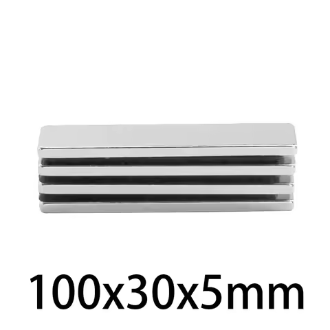 100x30x5mm Big Powerful Magnets Strong Block Magnets For Fridge, DIY, Building, Scientific, Craft, E