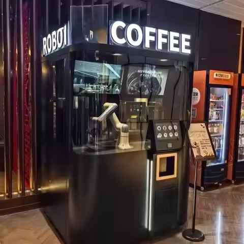 Custom 24h NOVA 2 Robotic Barista Coffee Machine Latte Maker Motor Collaborative Food Shop Server