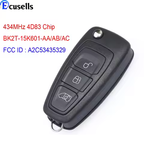 BK2T-15K601-AA/ AB/ AC A2C53435329 OEM / Aftermarket Remote Key Fob for Ford Transit Custom 2014 201