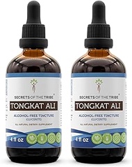 Tongkat Ali Alcohol-Free Liquid Extract, Wildcrafted Tongkat Ali (Eurycoma Longifolia) Dried Root (2x4 FL OZ)