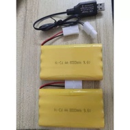 (READY STOCK) 2 pin Nicd 9.6v 8000mah battery