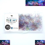 7D Color Fan Silk Eyelashes 0.07 Fiber