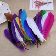50 diy Handmade Colorful Feather Accessories 15-20cm Big Floating Feather Goose Feather Hat Clothing