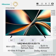 Hisense ULED MiniLED TV 55"/65"/75"/85", U6Q