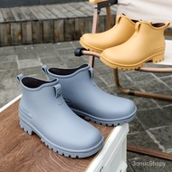 🚓Men's Chelsea New Rain Boots Short Women's Fashion Outdoor Wading Shoes Low Top Rubber Shoes Shoe Cover
