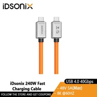 iDsonix USB4 Cable Thunderbolt 4 Type C to USB C 40Gbps Fast Charging Cable PD 240W Data Cable 8K 60HZ Video Cable for Macbook