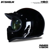 Wony Cakil Hbc Solid Inner Visor Retro Full Face Helmet