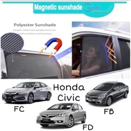 Magnetic Sunshade compatible for Honda Civic FD FB FC FE 2006-2022 Car Magnet Sunshade Civic FE 2022