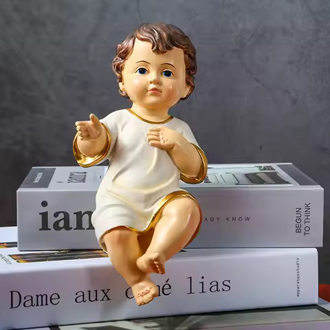 6cm Baby Jesus Figurine For Nativity Baby Jesus In Manger Religious Decoration Baby Jesus Figurine J