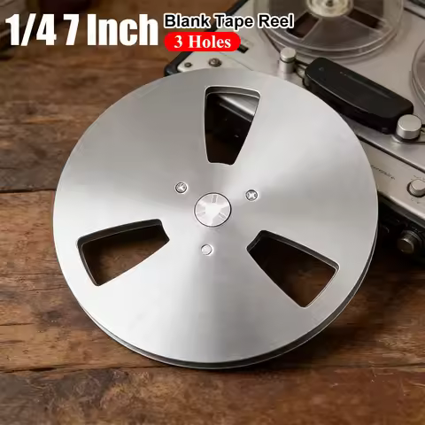 1/4 7 Inch Blank Tape Reel Aluminum Alloy Empty Tape Reel 3 Holes Recording Takeup Reel for TEAC Uni