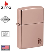 Zippo Armor® High Polish Rose Gold Flame Design