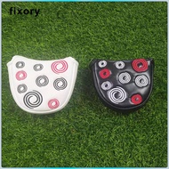 fixory Mallet Putter Cover Waterproof Half Round  Protector Plush Inner Lining