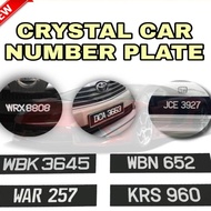 🔥Ready Stock In My🔥Nombor Plate kereta 3D Crystal /Car Number plate 3D Crystal proton perodua toyota honda