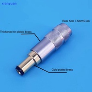 [xianyuan] 1PCS Copper Plated Gold 5.5 x 2.5 / 5.5 x 2.1 / 4.0x1.7 / 3.5 x 1.3 Power Plug Ja Male Co