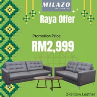 2+3 Cow Leather Sofa
