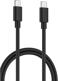 Ewent USB-C to USB-C Cable 1m Black – PD 60 W (20V/3A) + Data Transfer 480 Mbps, PVC, Braided Shield