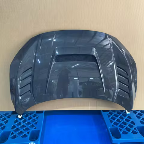 Carbon Fiber Hood JS Style For Honda Civic FK8 FK7 Type R Fiberglass Bonnet Kit FRP Front Cover Tuni