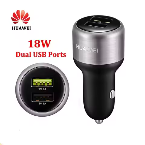 Original Huawei CP31 Fast Car Charger 18W Quick Car charger 9V/2A & Type-C Cable For P10 P9 P8 Lite